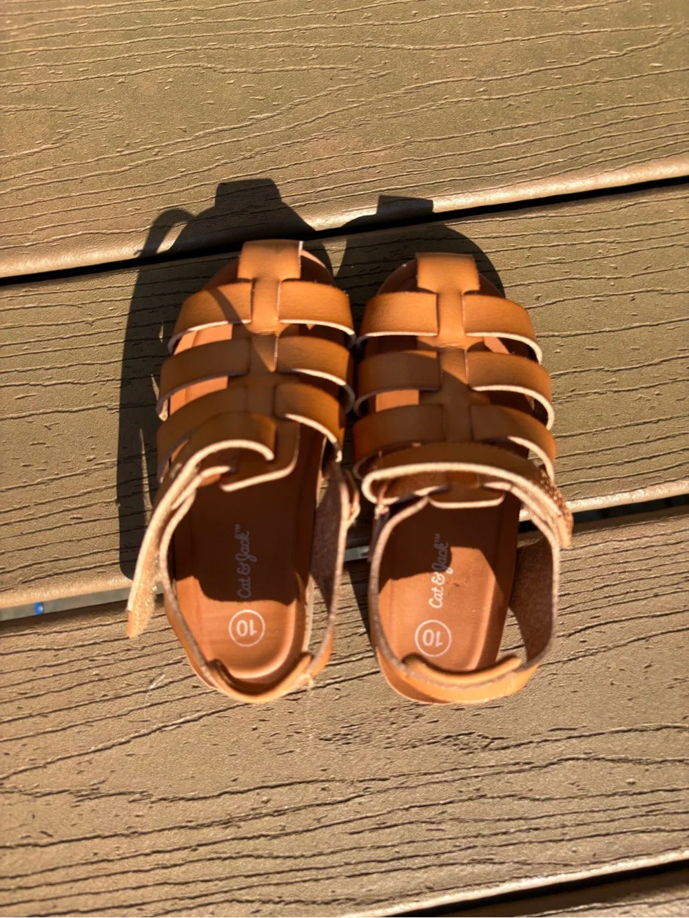 Cat & Jack Toddler Tan/Brown Fisherman Sandals